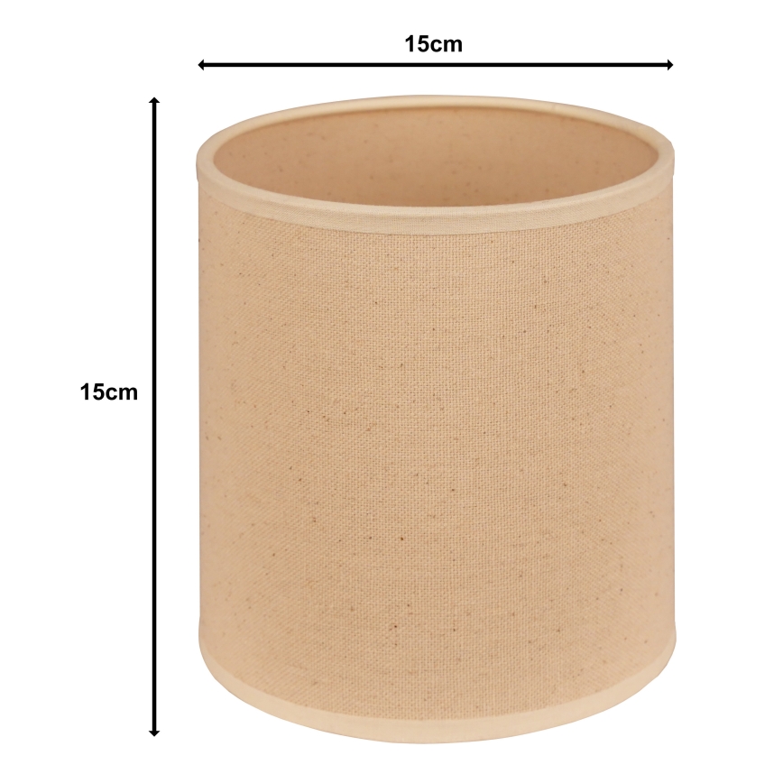 Duolla - Lampenschirm ROLLER E27 d 13 cm beige