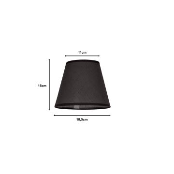 Duolla - Lampenschirm SOFIA XS E14 d 18,5 cm anthrazit