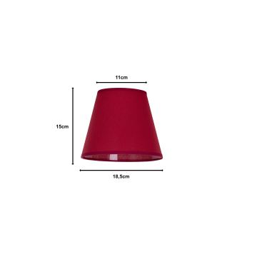 Duolla - Lampenschirm SOFIA XS E14 d 18,5 cm rot