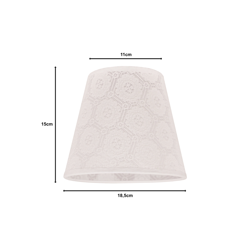 Duolla - Lampenschirm SOFIA XS E14 d 18,5 cm weiß