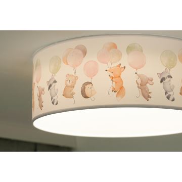 Duolla - LED-Deckenbeleuchtung für Kinder CORTINA LED/26W/230V d 40 cm