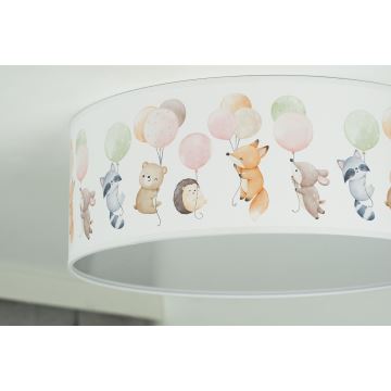 Duolla - LED-Deckenbeleuchtung für Kinder CORTINA LED/26W/230V d 40 cm