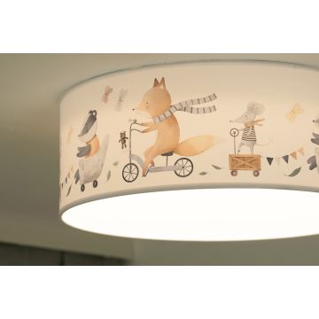 Duolla - LED-Deckenbeleuchtung für Kinder CORTINA LED/26W/230V d 40 cm