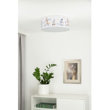 Duolla - LED-Deckenbeleuchtung für Kinder CORTINA LED/26W/230V d 40 cm