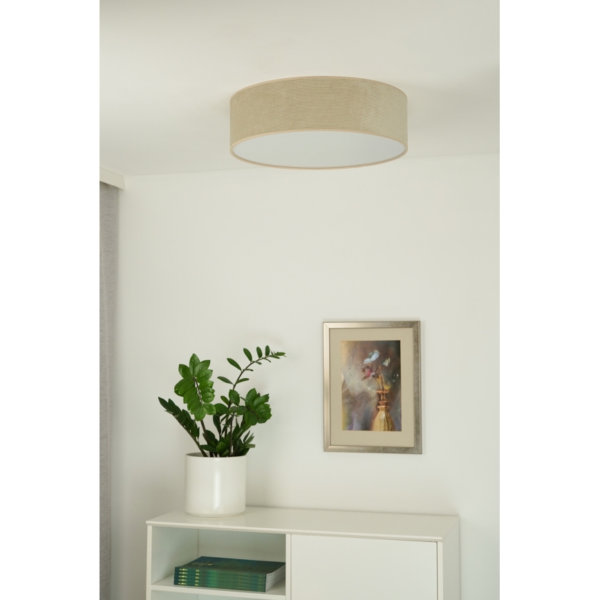 Duolla - LED-Deckenleuchte CORTINA LED/26W/230V d 30 cm beige