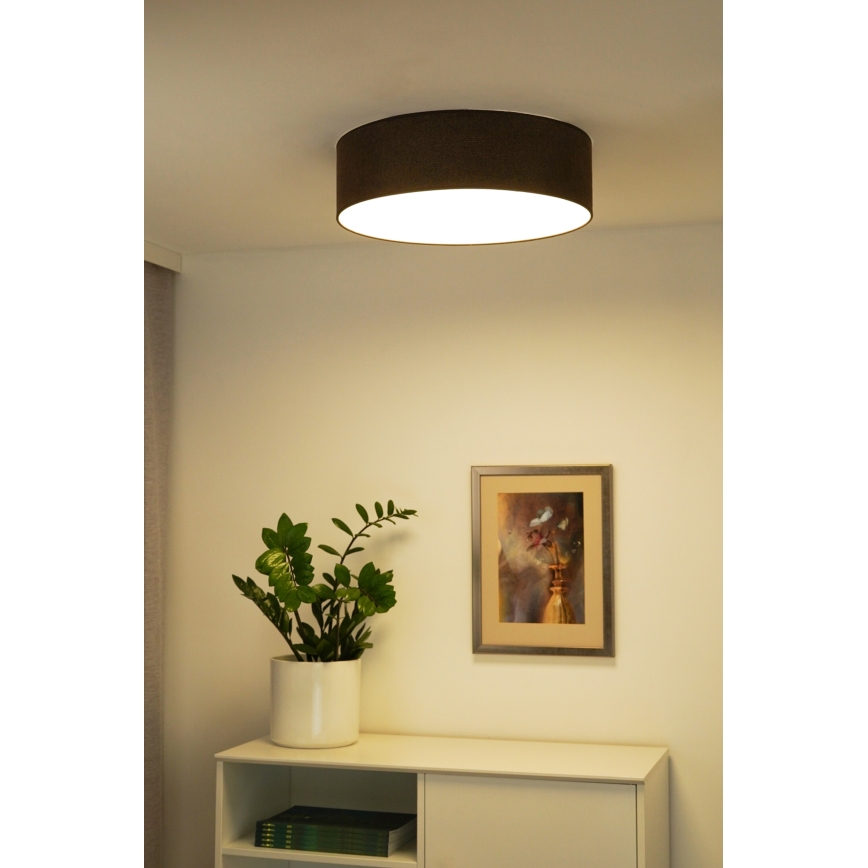 Duolla - LED-Deckenleuchte CORTINA LED/26W/230V d 30 cm braun