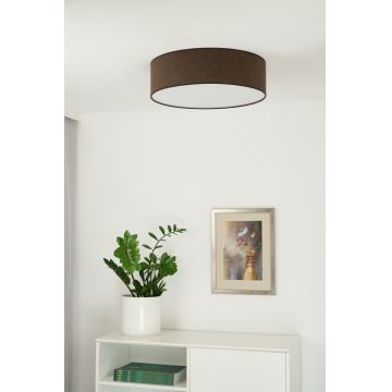 Duolla - LED-Deckenleuchte CORTINA LED/26W/230V d 30 cm braun