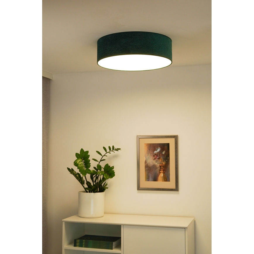 Duolla - LED-Deckenleuchte CORTINA LED/26W/230V d 30 cm grün