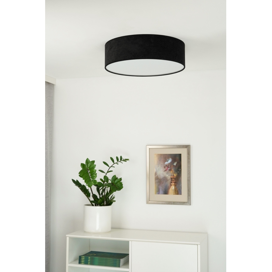 Duolla - LED-Deckenleuchte CORTINA LED/26W/230V d 30 cm schwarz