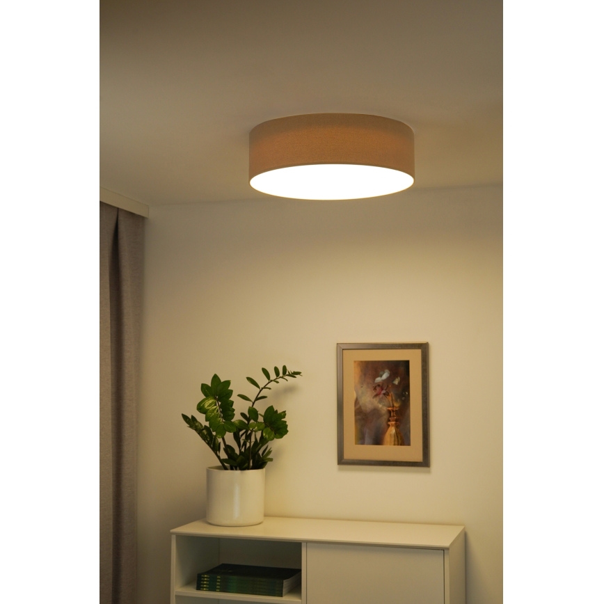 Duolla - LED-Deckenleuchte CORTINA LED/26W/230V d 45 cm beige