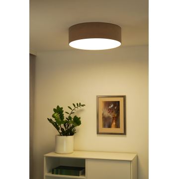 Duolla - LED-Deckenleuchte CORTINA LED/26W/230V d 45 cm braun