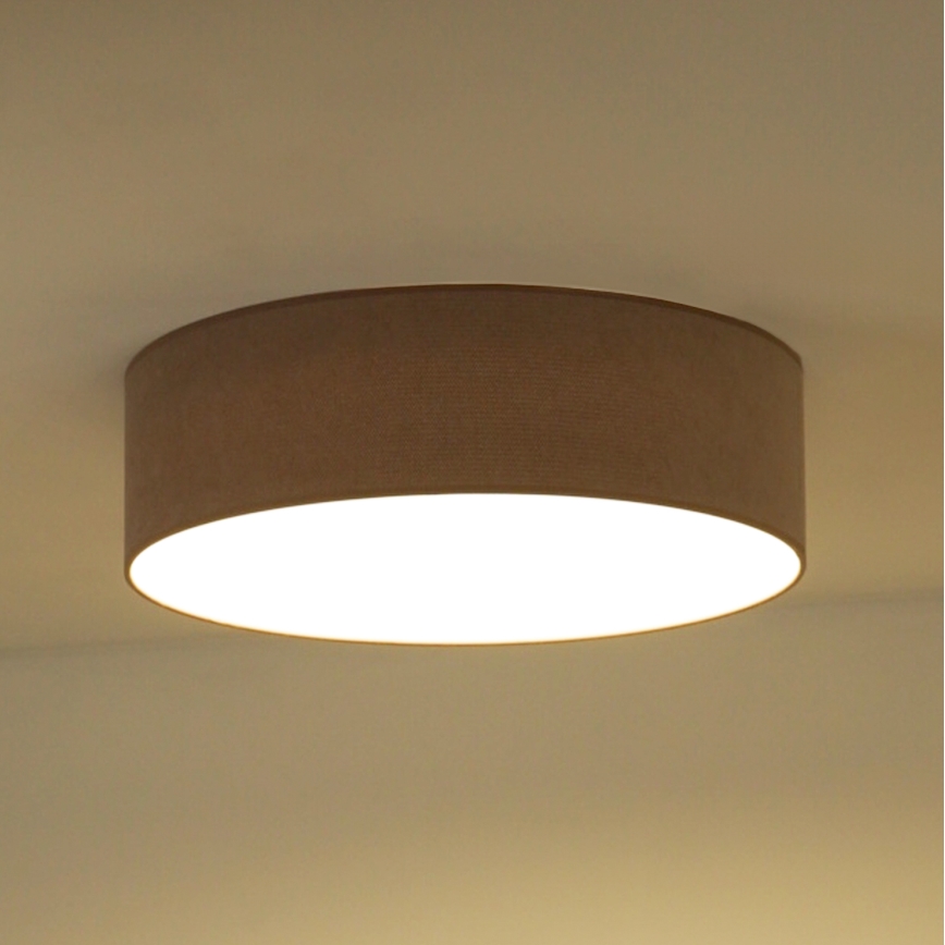 Duolla - LED-Deckenleuchte CORTINA LED/26W/230V d 45 cm braun