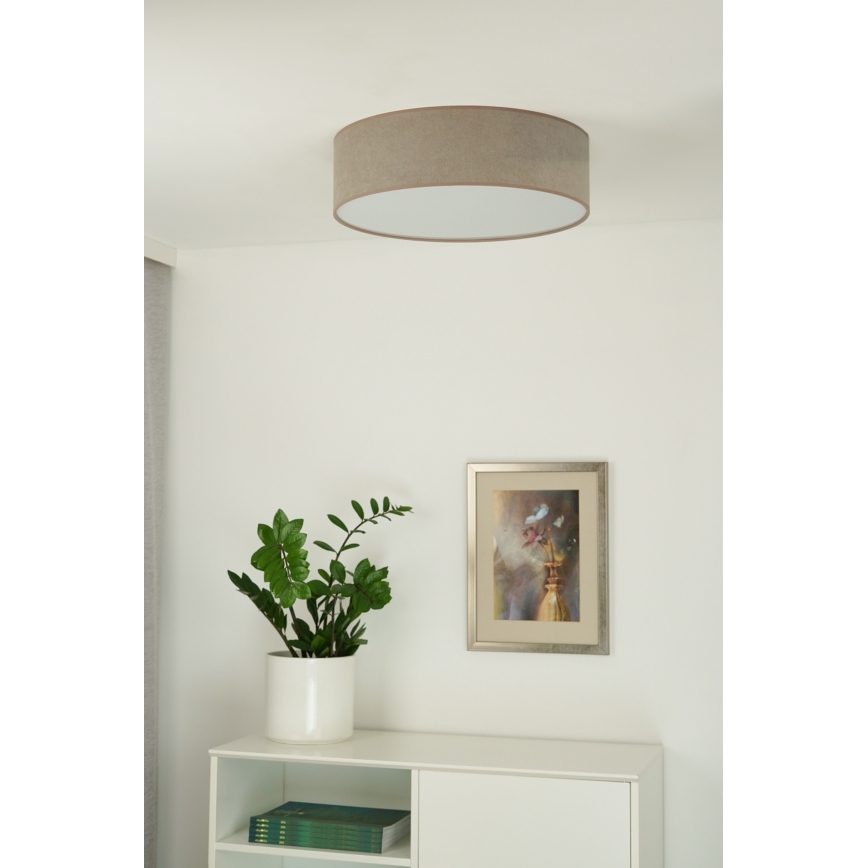 Duolla - LED-Deckenleuchte CORTINA LED/26W/230V d 45 cm braun