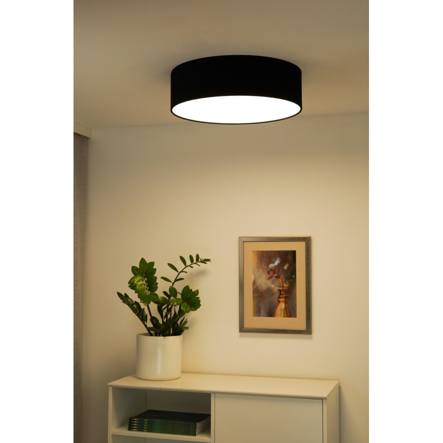Duolla - LED-Deckenleuchte CORTINA LED/26W/230V d 45 cm schwarz