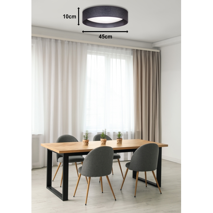 Duolla - LED-Deckenleuchte ROLLER LED/24W/230V anthrazit