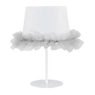 Duolla - Tischlampe für Kinder BALLET 1xE14/40W/230V weiß/grau