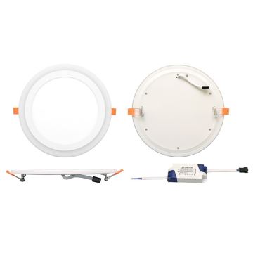 LED Einbauleuchte DUO LED/6W/230V + LED/3W