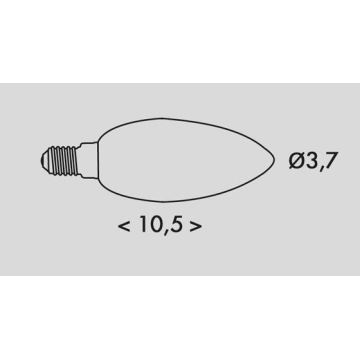 LED-Glühbirne RETRO C37 E14/2W/230V 3000K 320lm