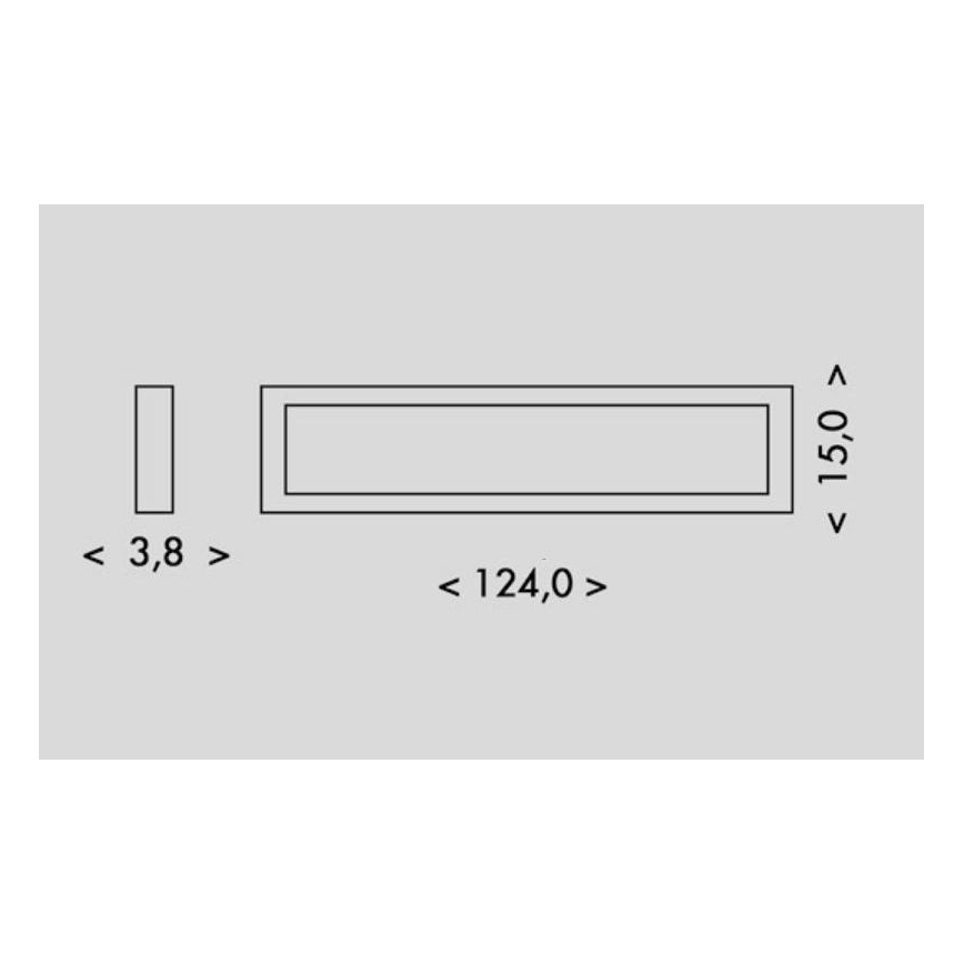 LED-Deckenleuchte PILO LED/36W/230V 4100K 124 cm schwarz