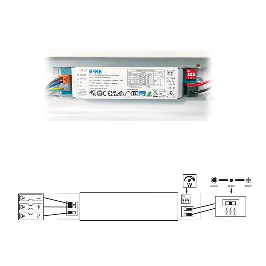 LED-Leuchtstofflampe VELO LED/11/15/20W/230V 3000/4000/6000K 60 cm weiß