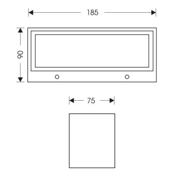 LED-Wandleuchte für Außenbereiche OSKAR LED/12W/230V 4000K IP54