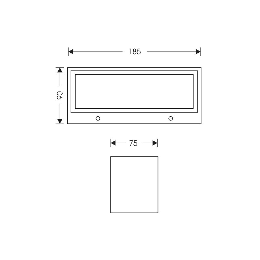 LED-Wandleuchte für Außenbereiche OSKAR LED/12W/230V 4000K IP54