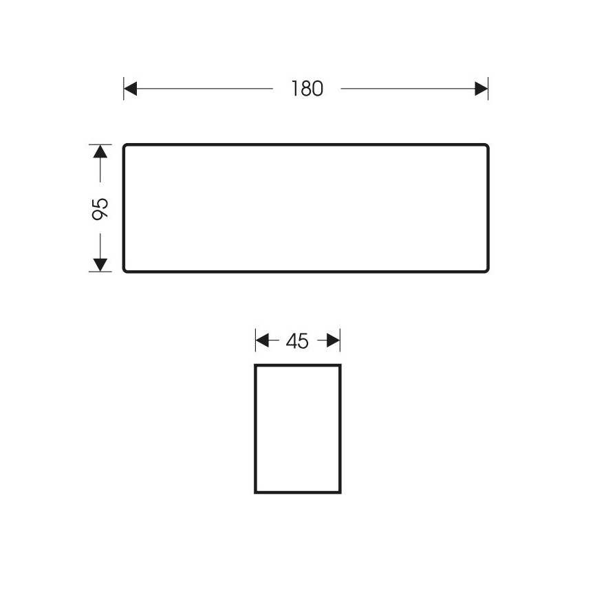 LED-Wandleuchte für Außenbereiche BRICK 2xLED/6W/230V 3000/4000/6500K IP65 weiß