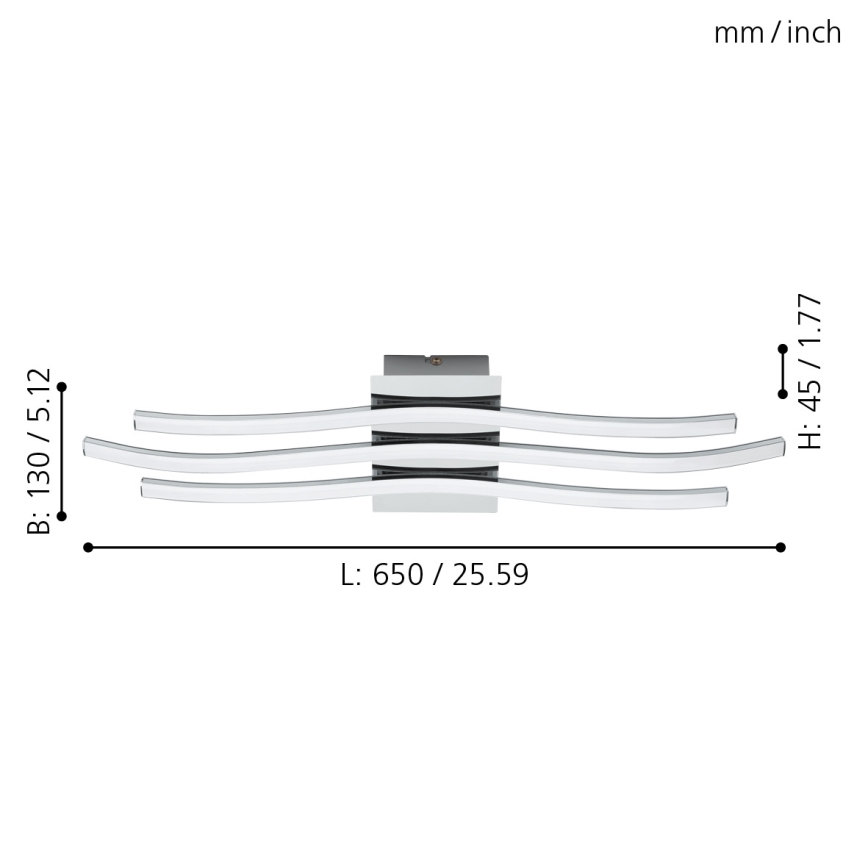 Eglo - LED Deckenleuchte LED/26W/230V