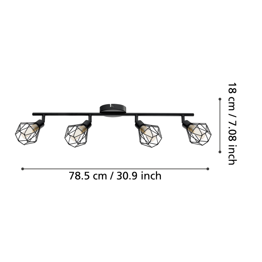 Eglo - LED Spotlight 4xG9/3W/230V