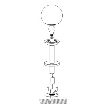 Eglo 33565 - Dimmbare LED-Außenleuchte NISIA-C 1xE27/9W/230V 525 mm IP44