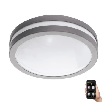 Eglo 33572 - Dimmbare LED-Leuchte für das Badezimmer LOCANA-C LED/14W/230V IP44 silbern