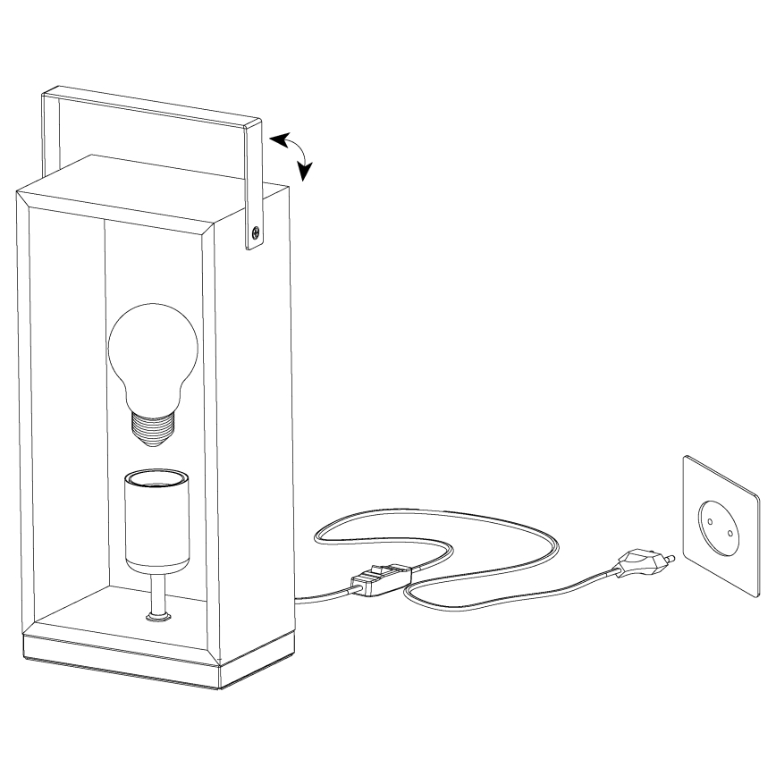 Eglo - Tischlampe 1xE27/40W/230V