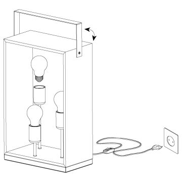 Eglo - Tischlampe 3xE27/40W/230V