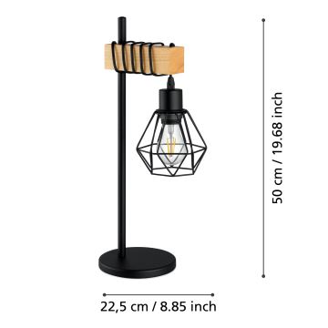 Eglo - Tischleuchte 1xE27/60W/230V - FSC-zertifiziert