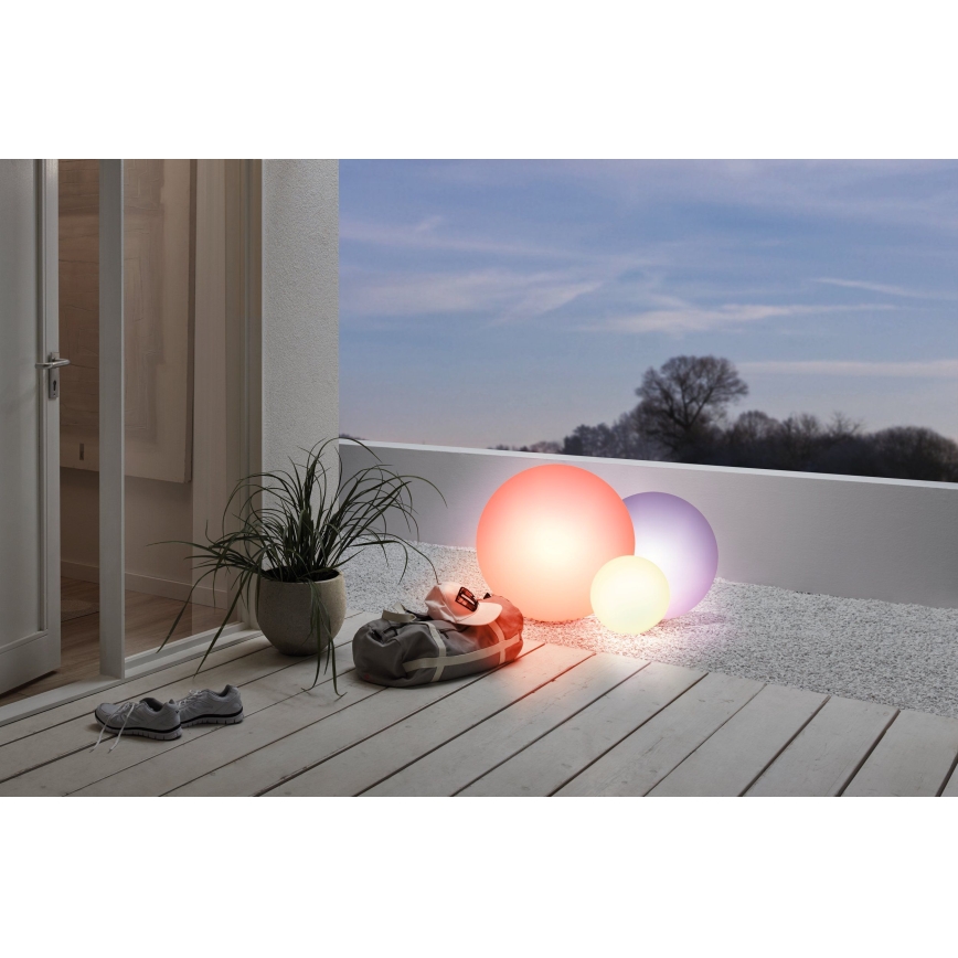 Eglo 55785 - LED-RGBW-Außenleuchte MONTEROLO-C 1xE27/9W/230V IP65 d 50 cm + Fernbedienung