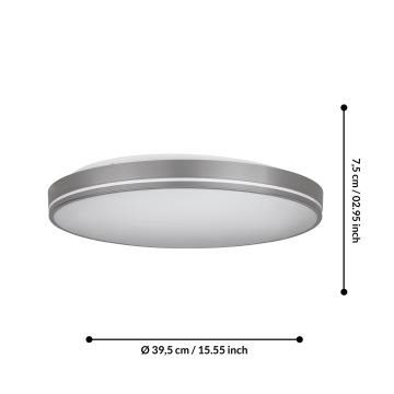 Eglo – Dimmbare LED-Deckenleuchte LED/22W/230V 3000-6500K +Fernbedienung