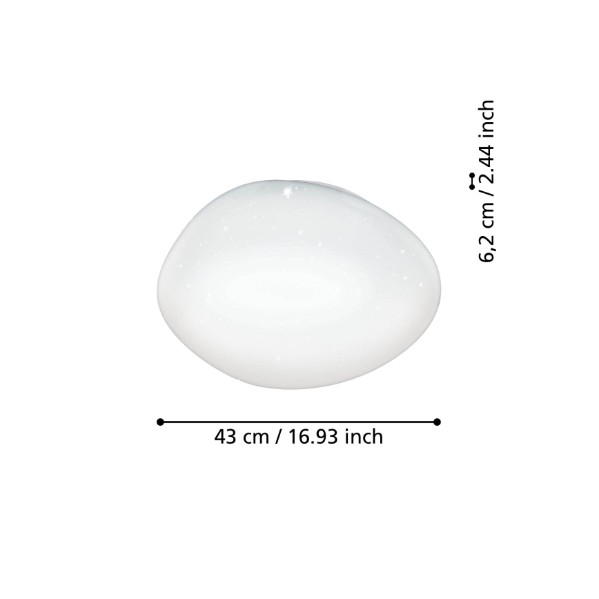 Eglo - Dimmbare LED-RGBW-Deckenleuchte LED/21,6W/230V ZigBee
