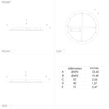 Eglo – Dimmbare LED-RGBW-Deckenleuchte LED/35W/230V 2700-6500K