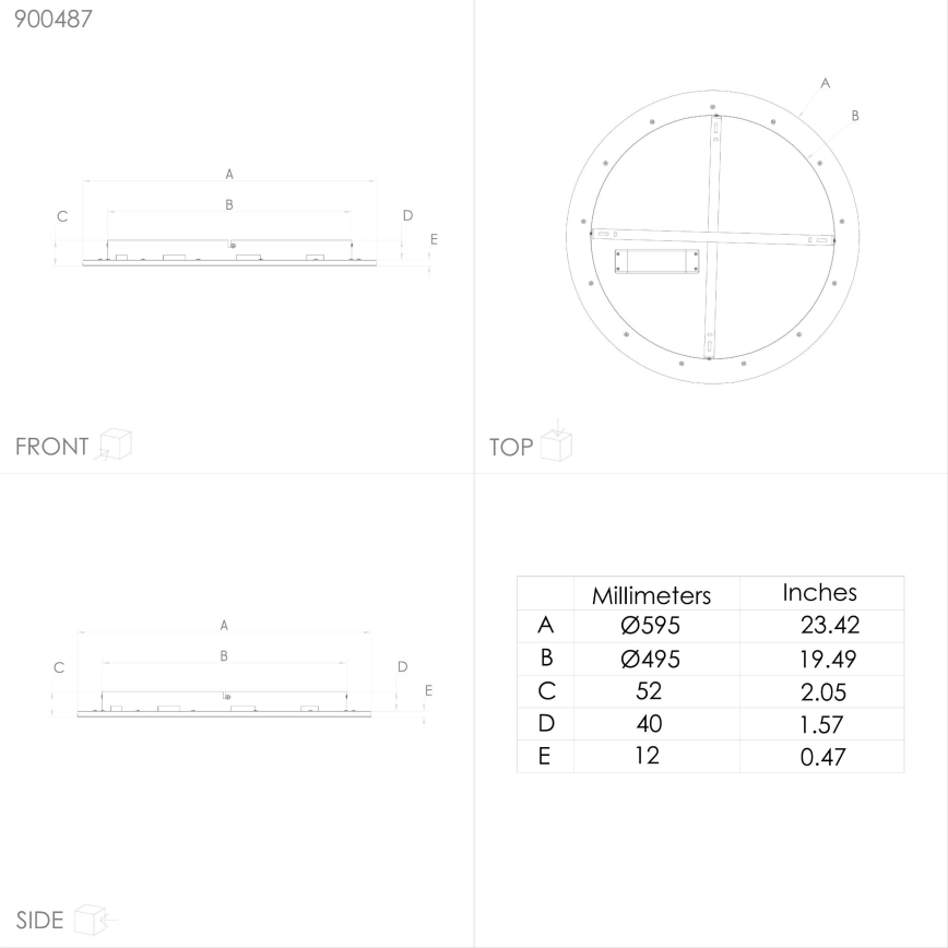 Eglo – Dimmbare LED-RGBW-Deckenleuchte LED/35W/230V 2700-6500K