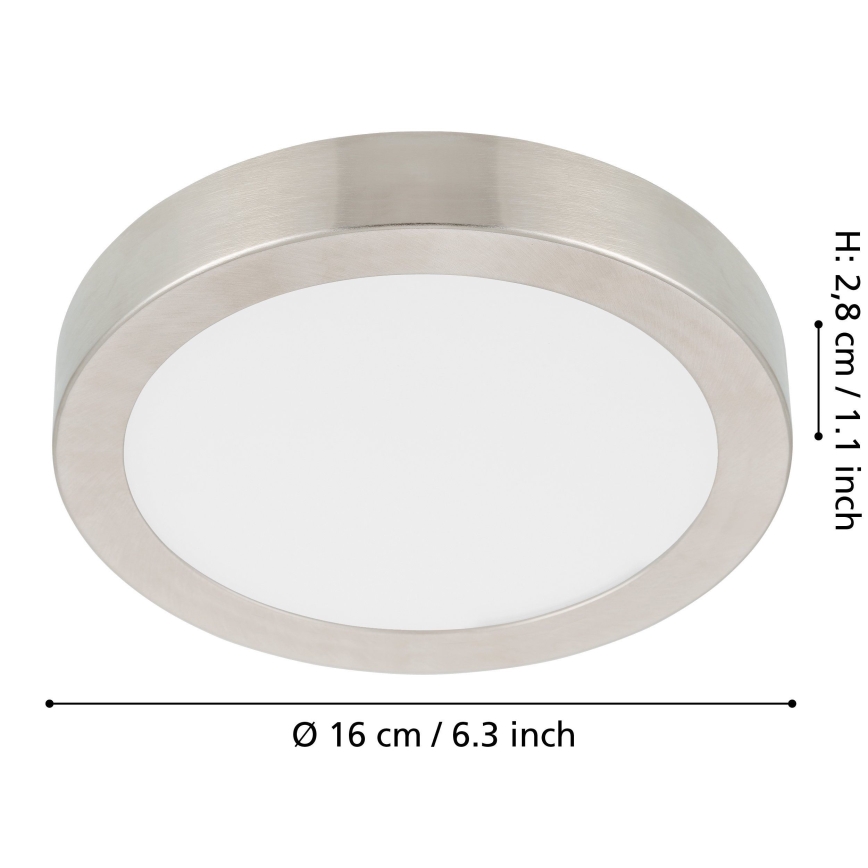 Eglo - Dimmbare LED-Deckenleuchte LED/11W/230V Chrom