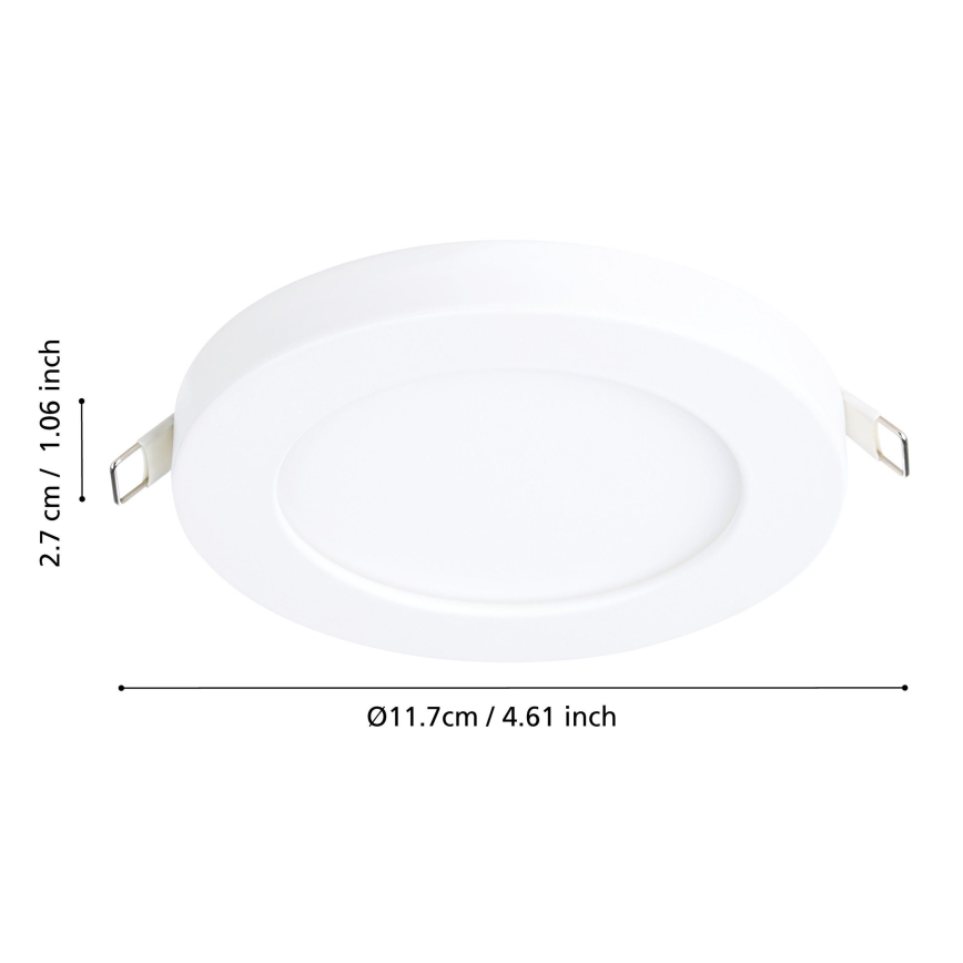 Eglo - LED-Einbauleuchte LED/5,5W/230V 3000K weiß