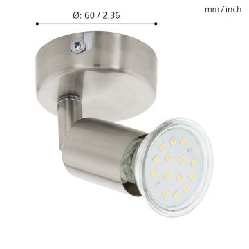 Eglo - Die LED - Scheinwerferlampe LED 1xGU10/2,5/230V