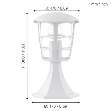 Eglo - LED-Außenleuchte 1xE27/8,5W/230V IP44