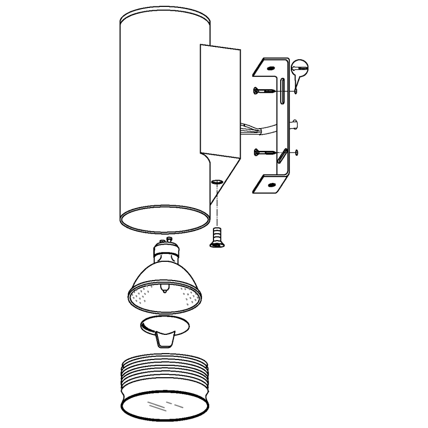 Eglo - LED Außenbeleuchtung 2xGU10/3W/230V