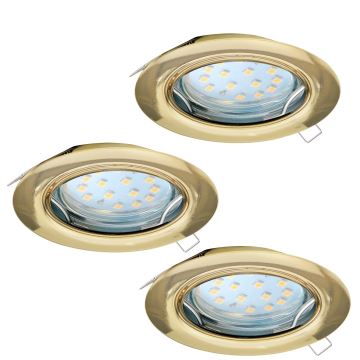 Eglo 94404 - SET 3x LED Einbauleuchte PENETO 3xGU10-LED/3W/230V