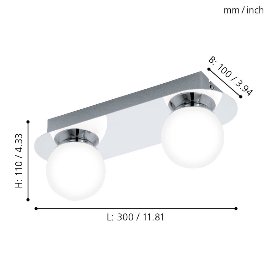 Eglo - LED Badezimmerleuchte 2xLED/3,3W/230V