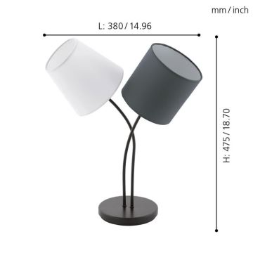 Eglo - Tischlampe 2xE14/40W/230V