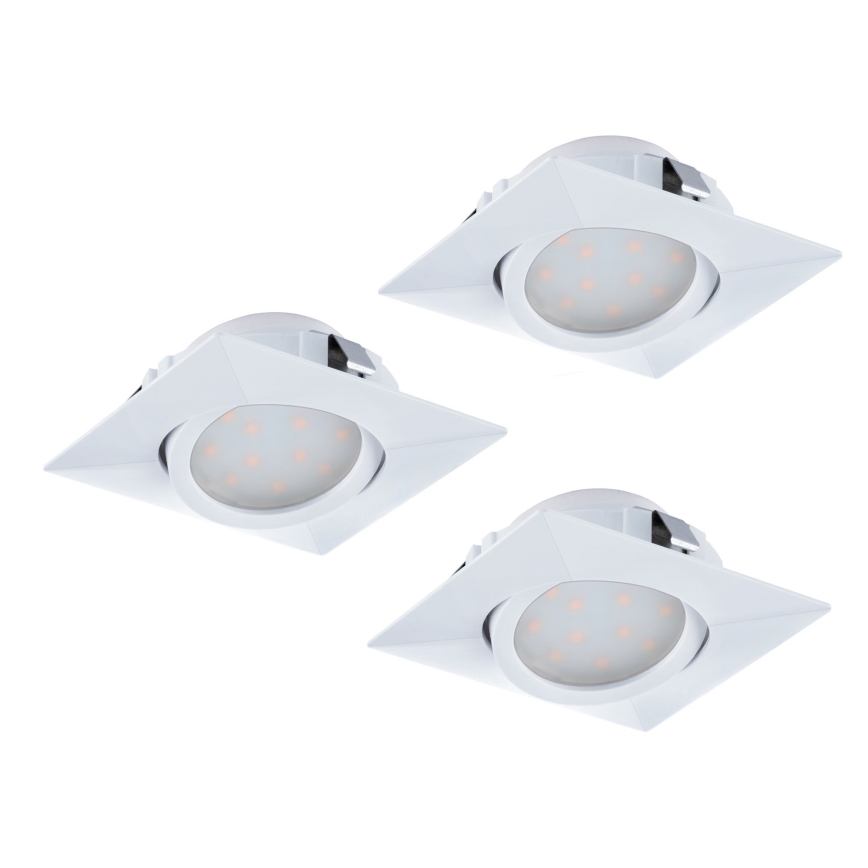 Eglo - SET 3x LED Einbauleuchte PINEDA 1xLED/6W/230V