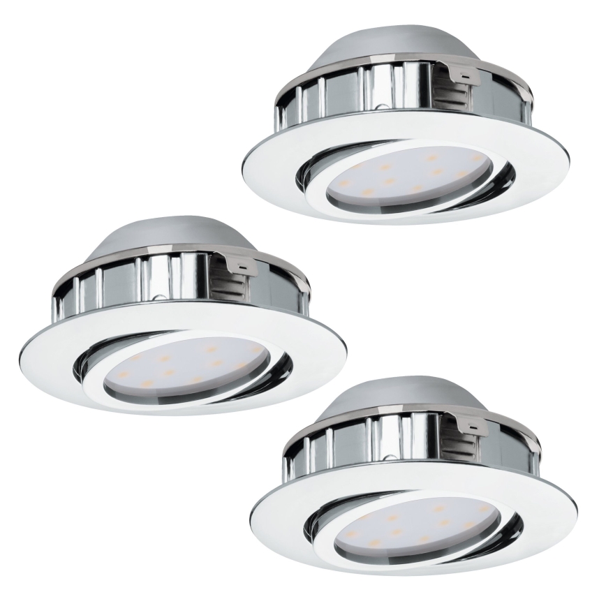 Eglo - SET 3x LED-Einbauleuchte PINEDA 1xLED/5,5W/230V