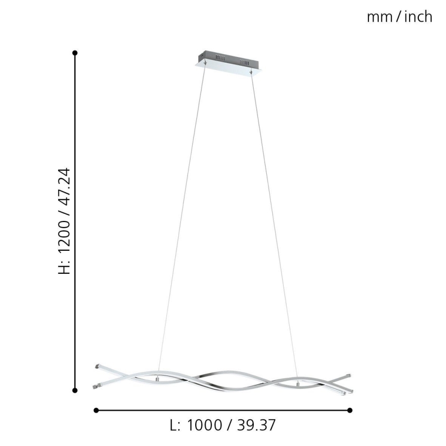 Eglo - LED Kronleuchter 3xLED/13W/230V